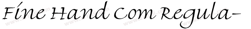 Fine Hand Com Regula字体转换